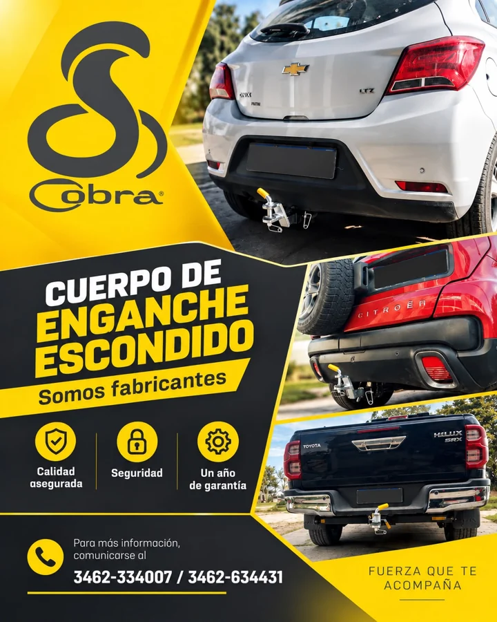 Cobra Equipamientos: Cuerpo de enganche escondido